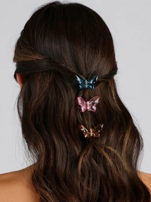 Trendy Girl Mini Butterfly Hair Clips