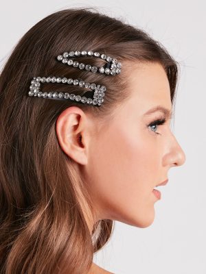 Glam Trendsetter Rhinestone Hair Clip Pack