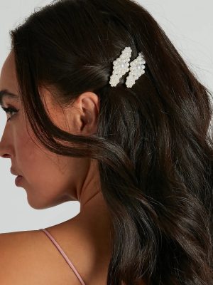 Extra Stunning Faux Pearl Two Pack Hair Pins