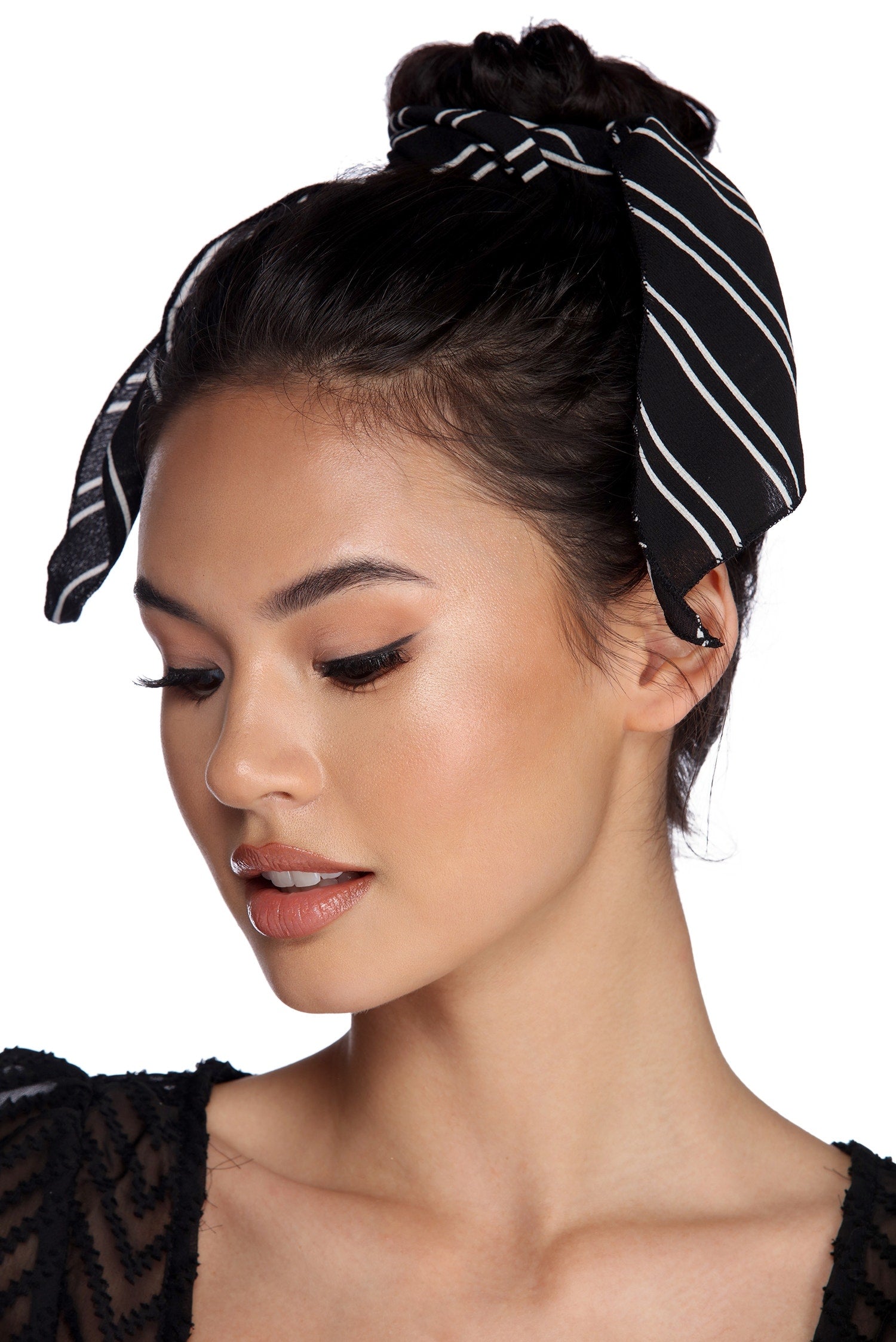 Stripes And Spots Scrunchie Scarf Set - Image 2