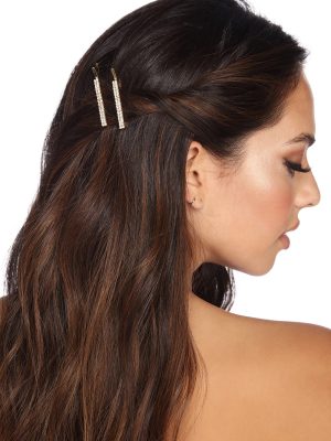 Rhinestone Bobby Pin Set