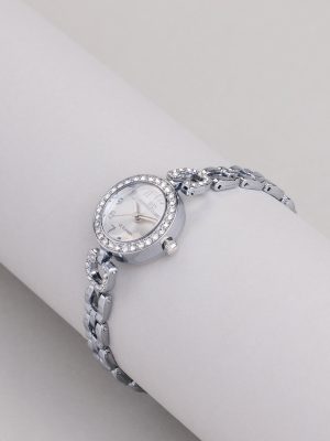 Time Will Tell Rhinestone Trim Watch