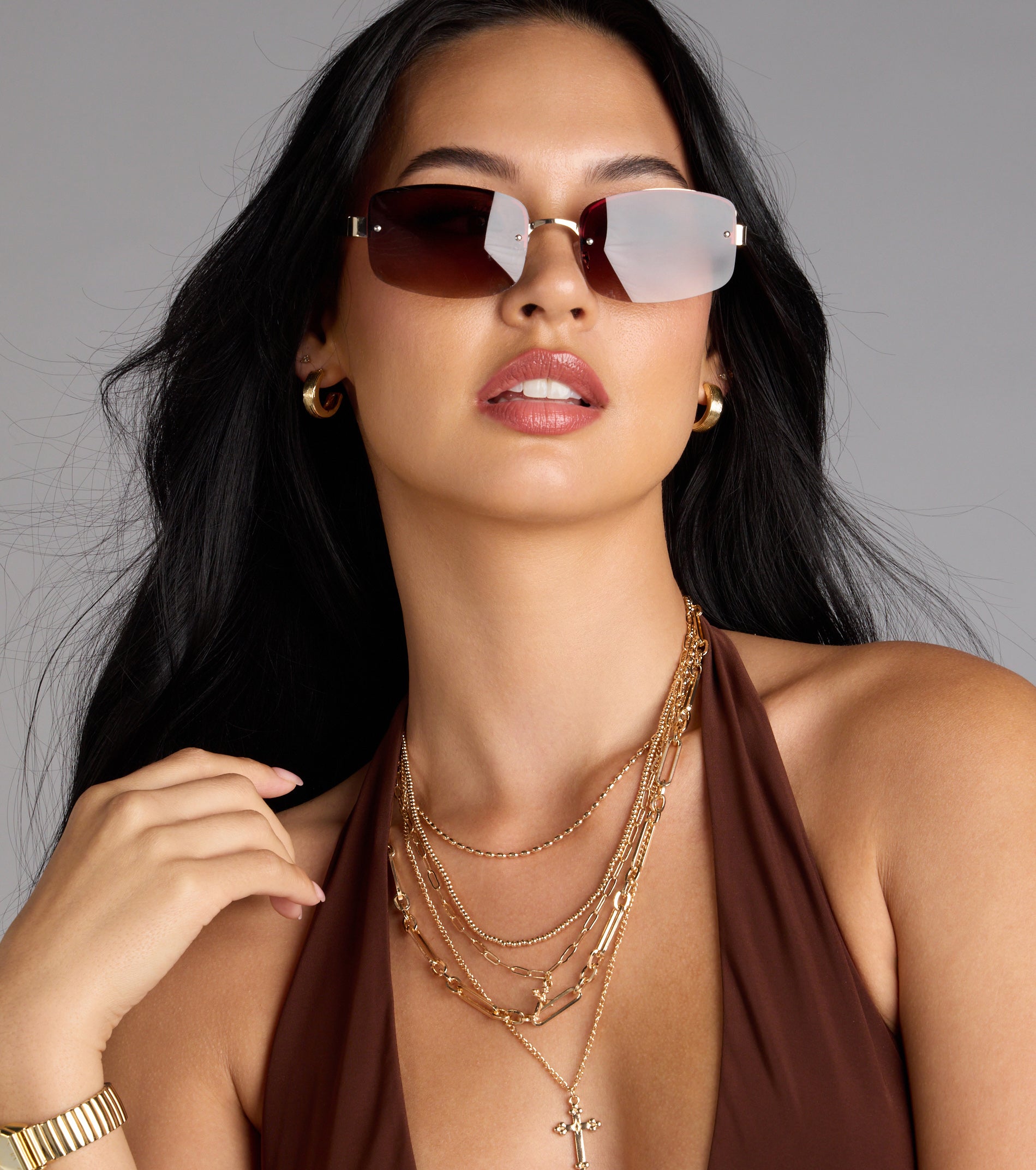 Shady Business Square Frame Sunglasses - Image 2