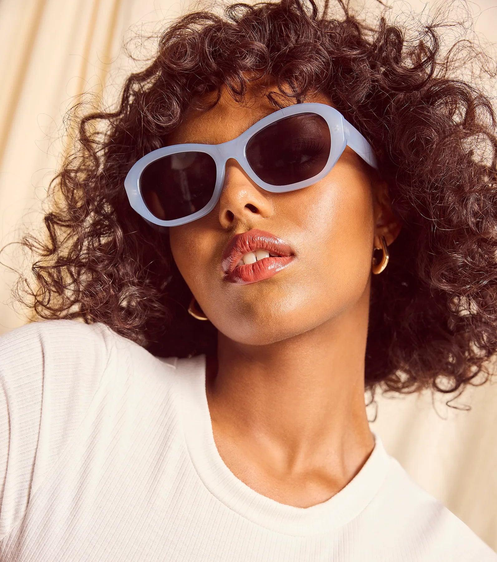 Trend Factor Angled Oval Sunglasses - Image 3