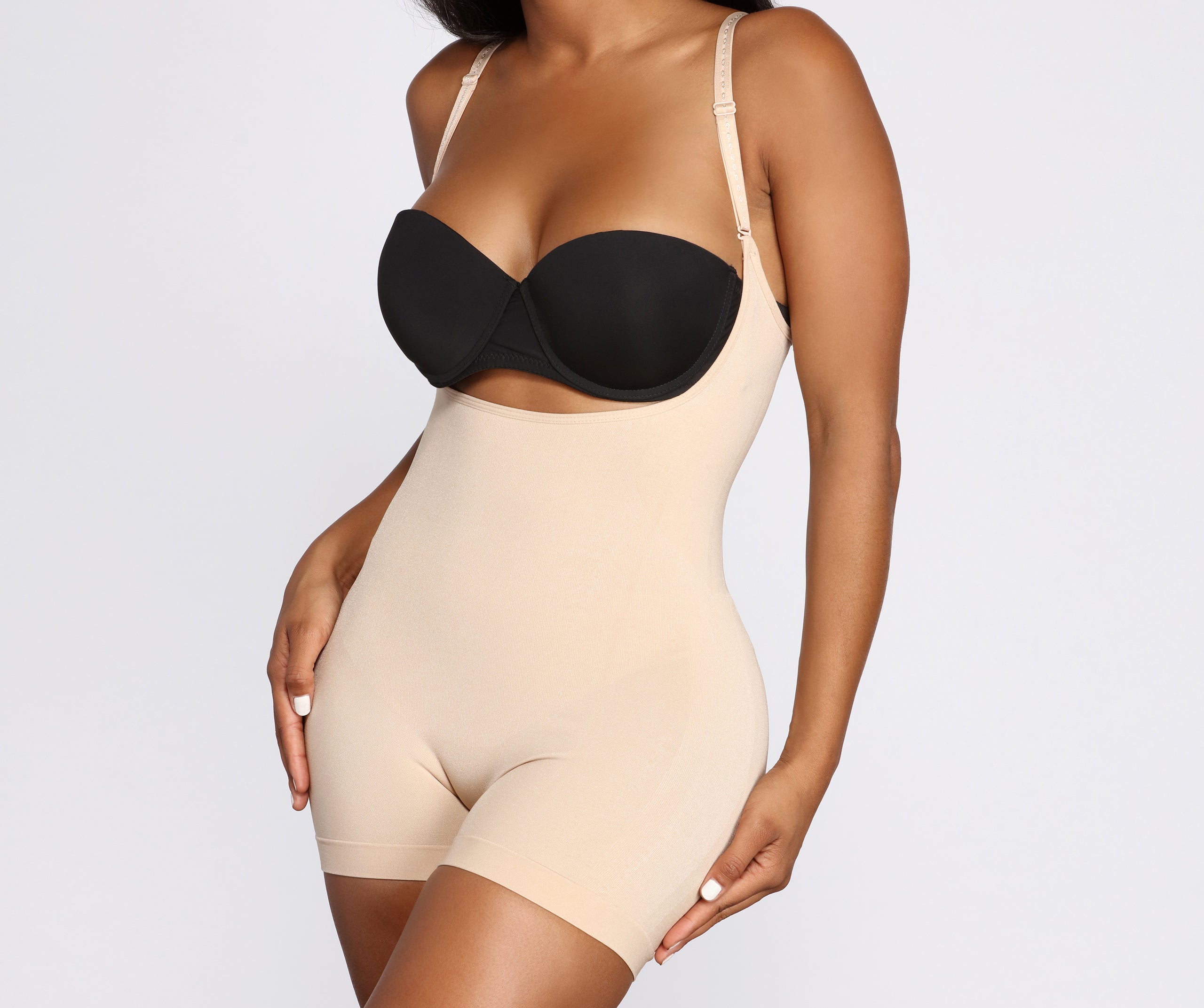 Seamless Shaping Boy-short Bodysuit - Image 3