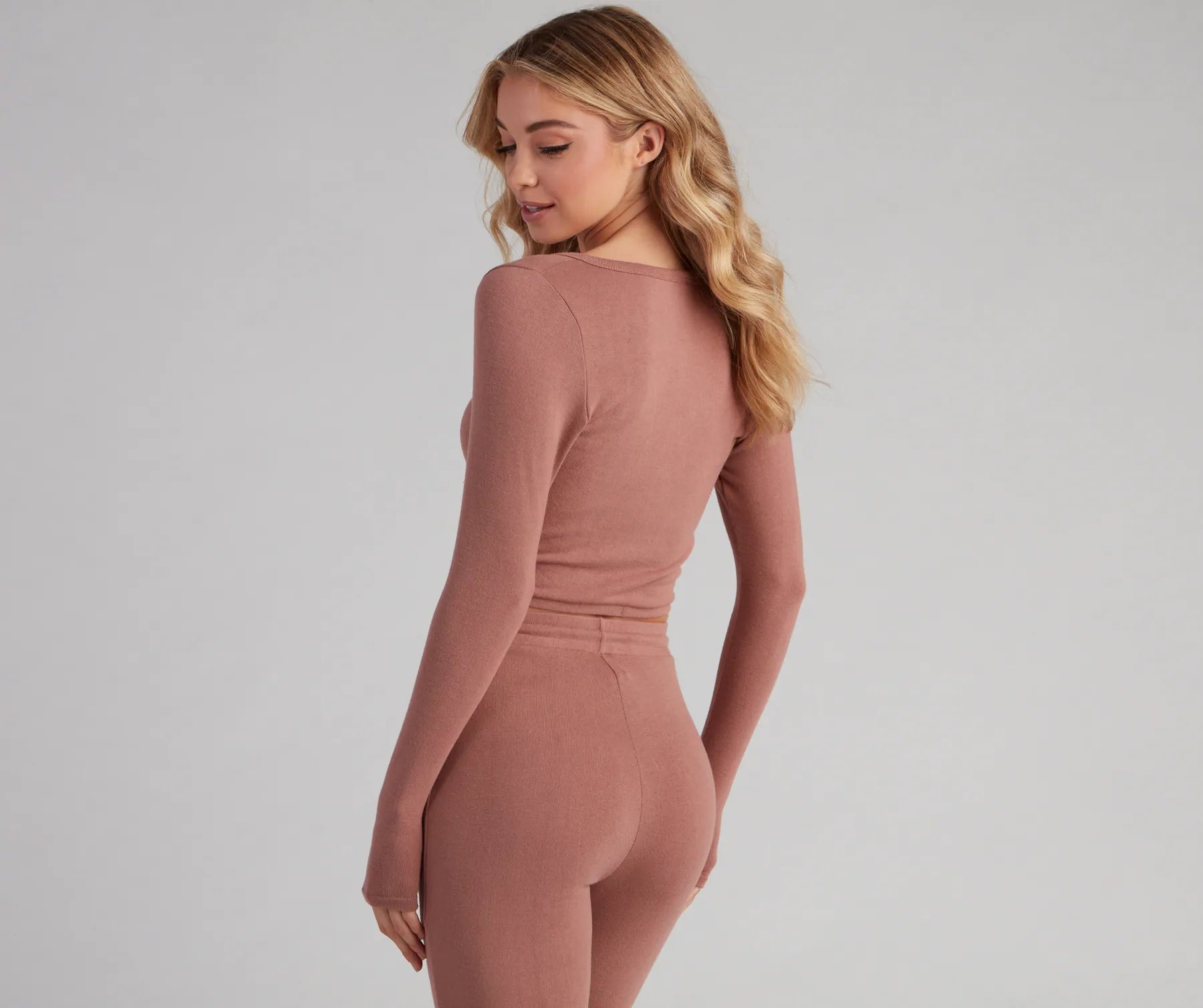 Soft And Cozy Cropped Pajama Top - Image 2