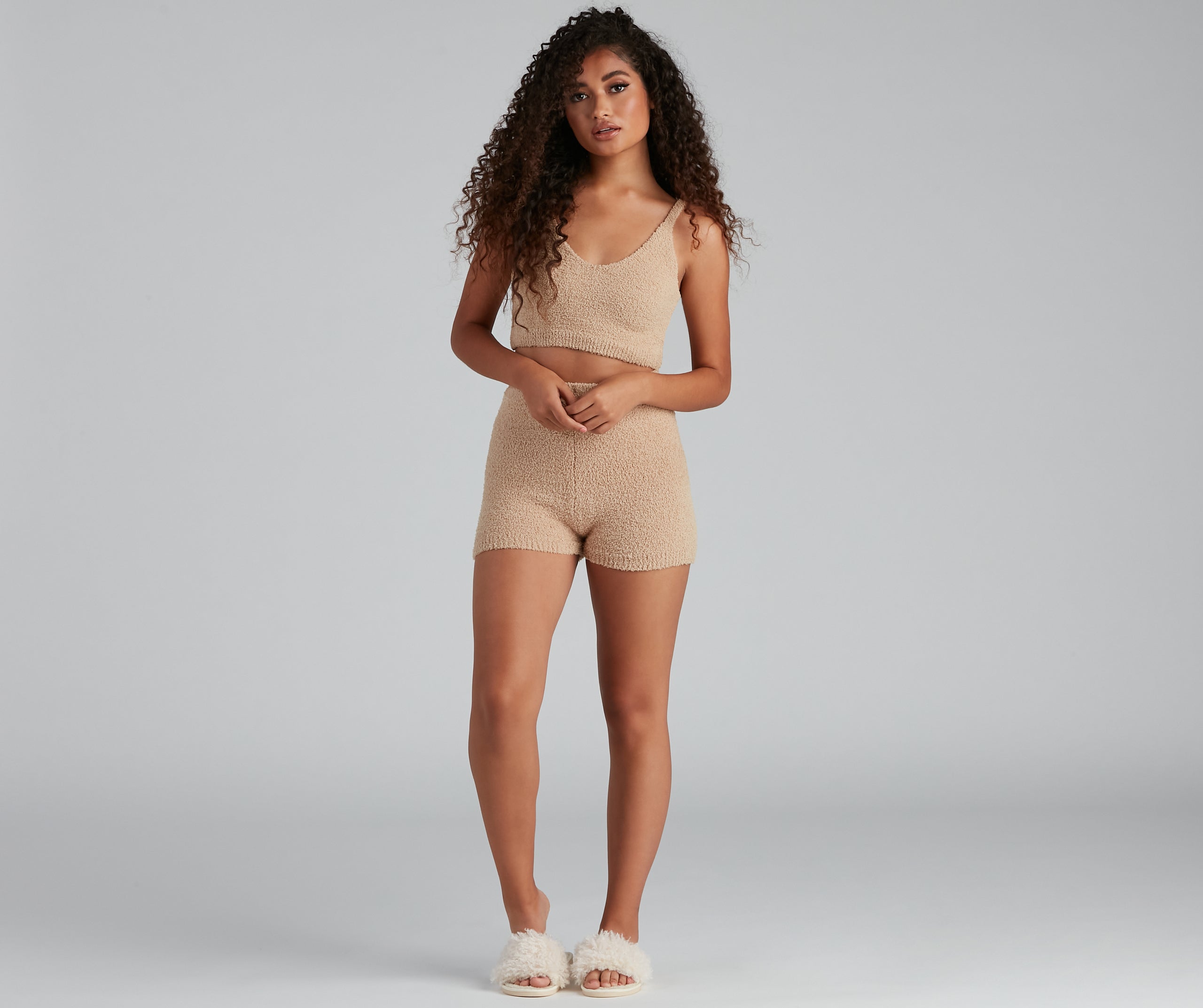 Cuddle Up Chenille Pajama Shorts - Image 2