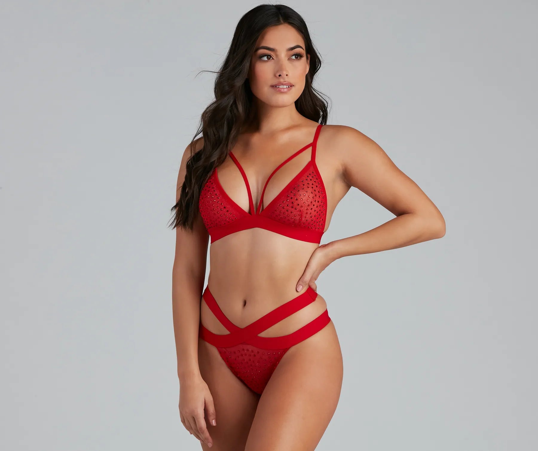 Bring The Sparkle Heat Stone Bralette And Panty Set - Image 13