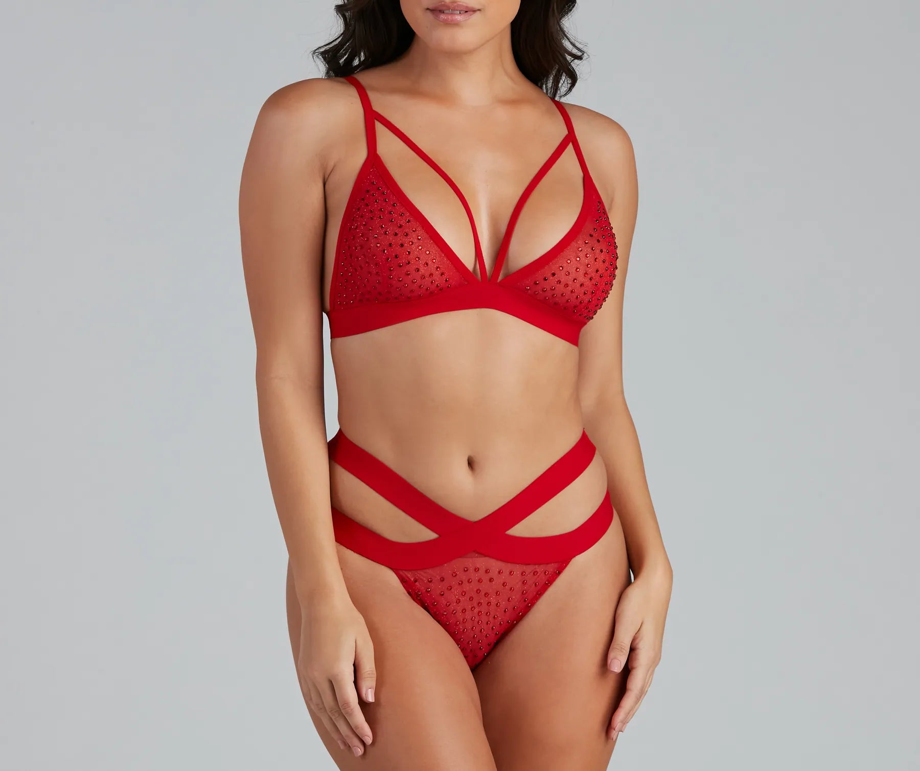 Bring The Sparkle Heat Stone Bralette And Panty Set - Image 15