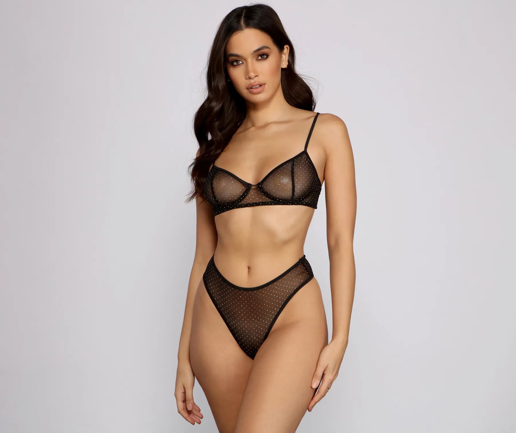 Glitter Dots Glam Bra and Panty Set