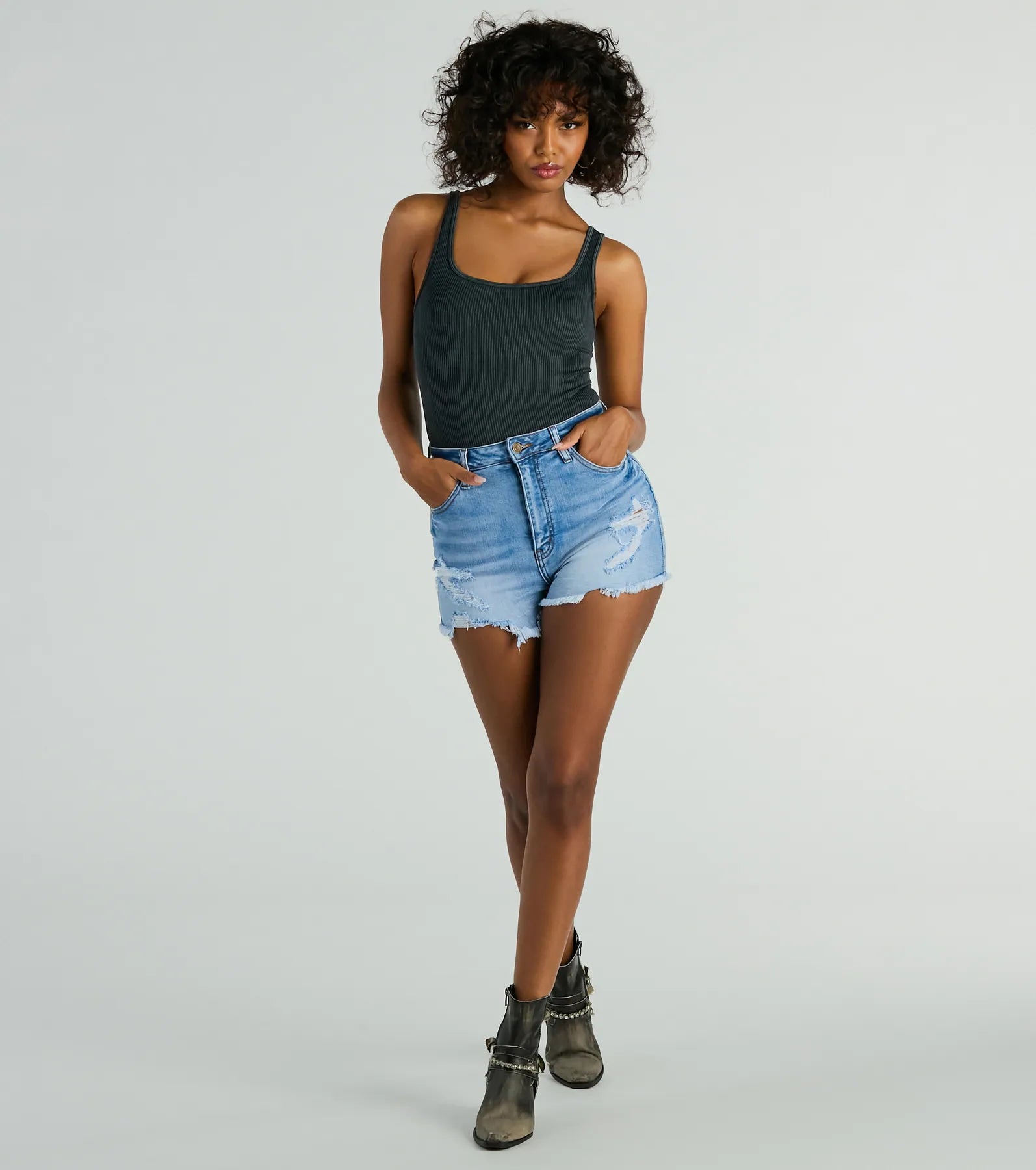 Simply Effortless Square Neck Rib Knit Bodysuit - Image 5