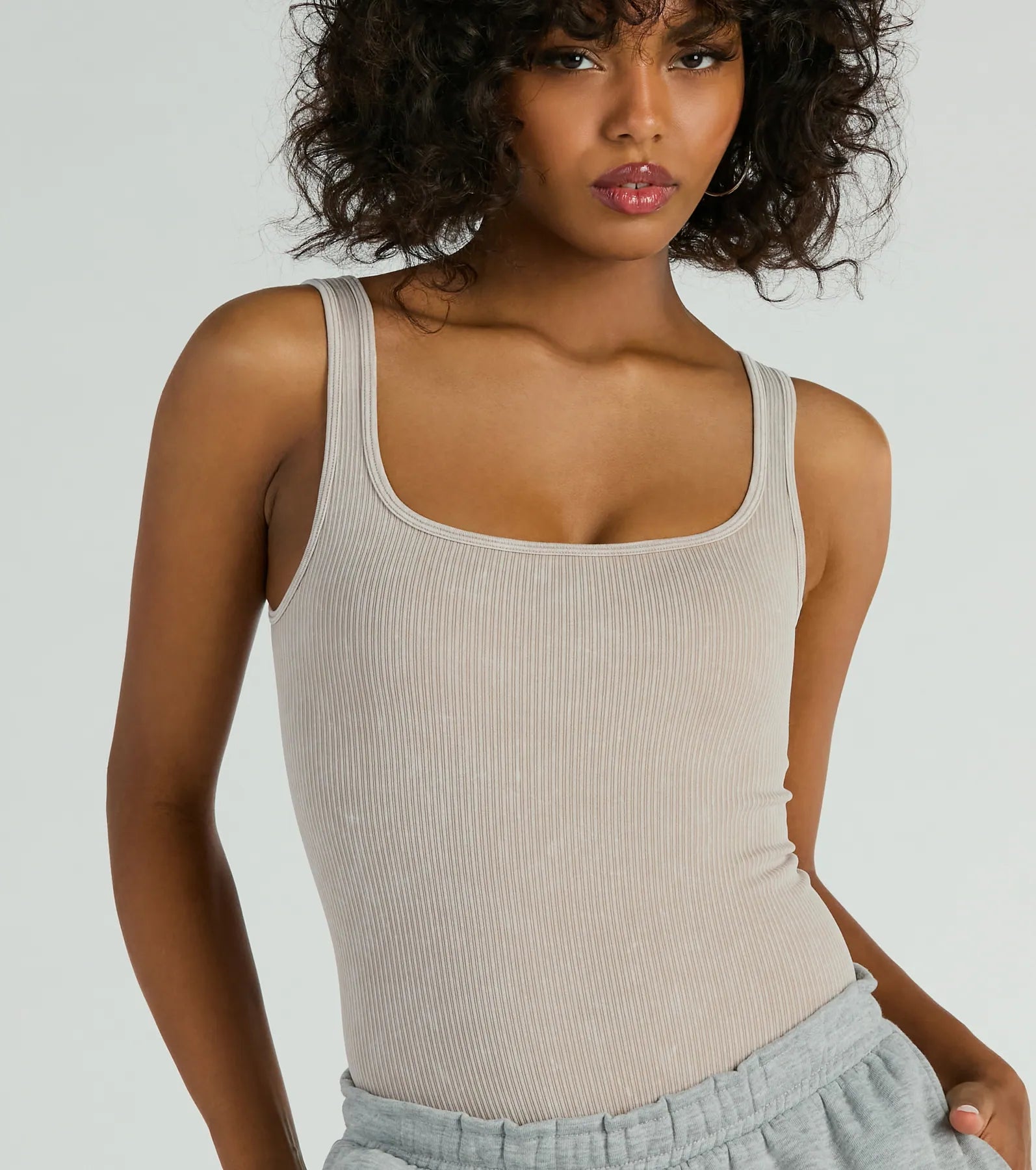 Simply Effortless Square Neck Rib Knit Bodysuit - Image 8