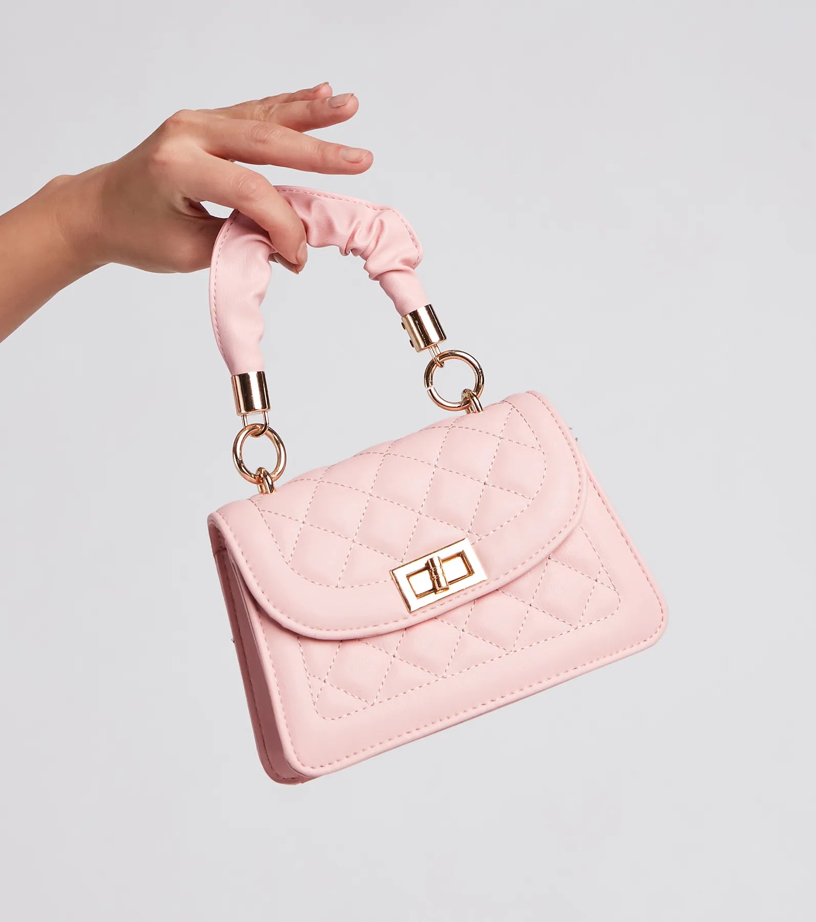 Quilted Cutie Mini Crossbody Tote Bag - Image 2