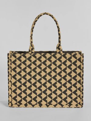 On The Go Jacquard Woven Tote Bag