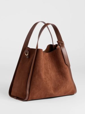 Places To Be Faux Suede Hobo Bag