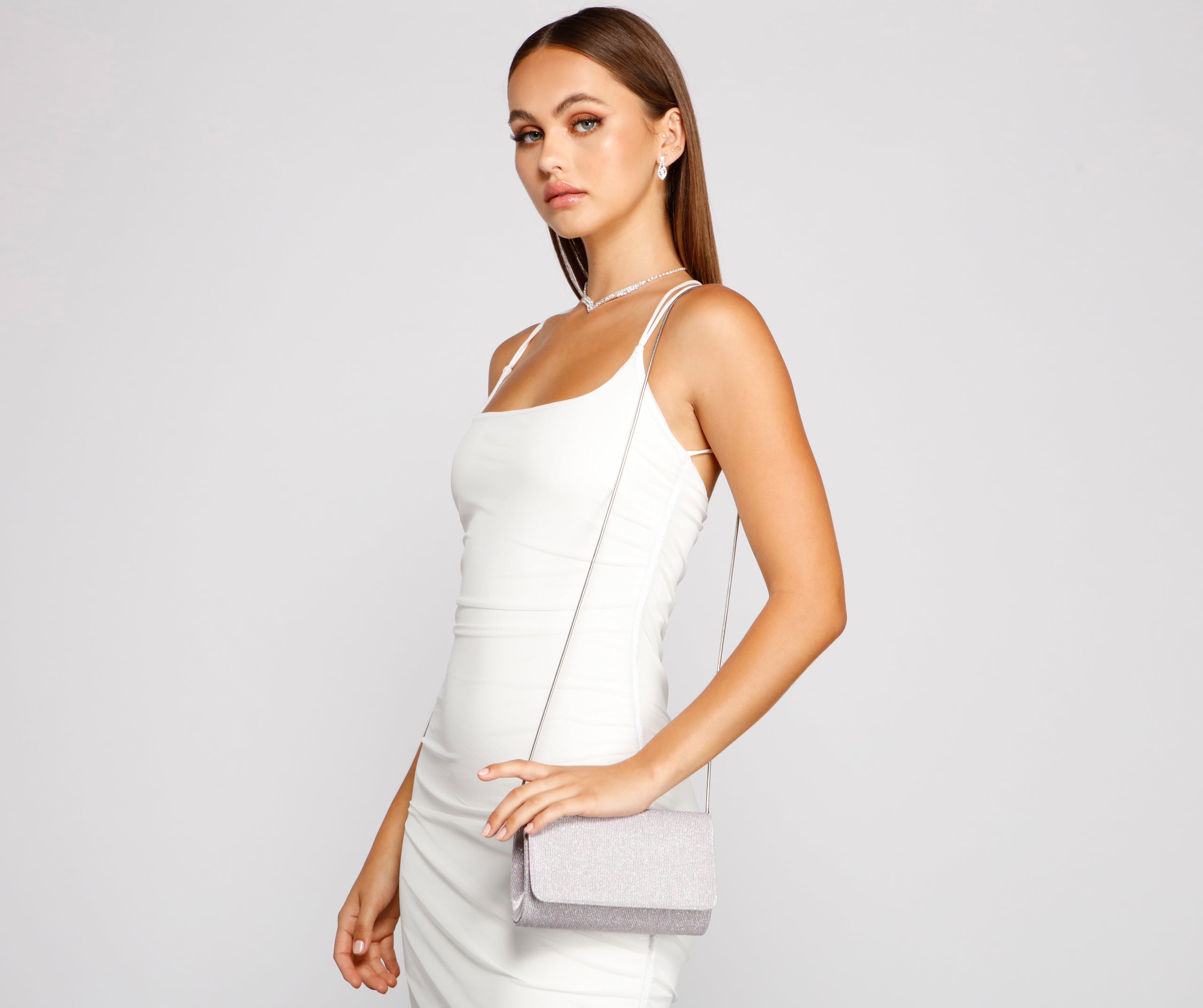 Get Things Gleaming Mesh Clutch - Image 2