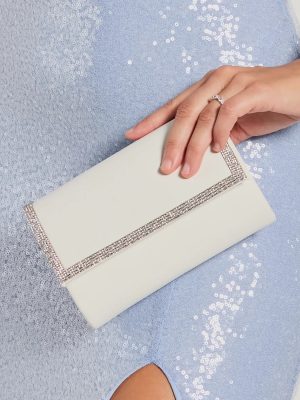 Sparkle Scene Rhinestone Foldover Clutch