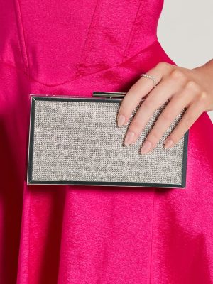Elevated Radiance Rhinestone Box Clutch