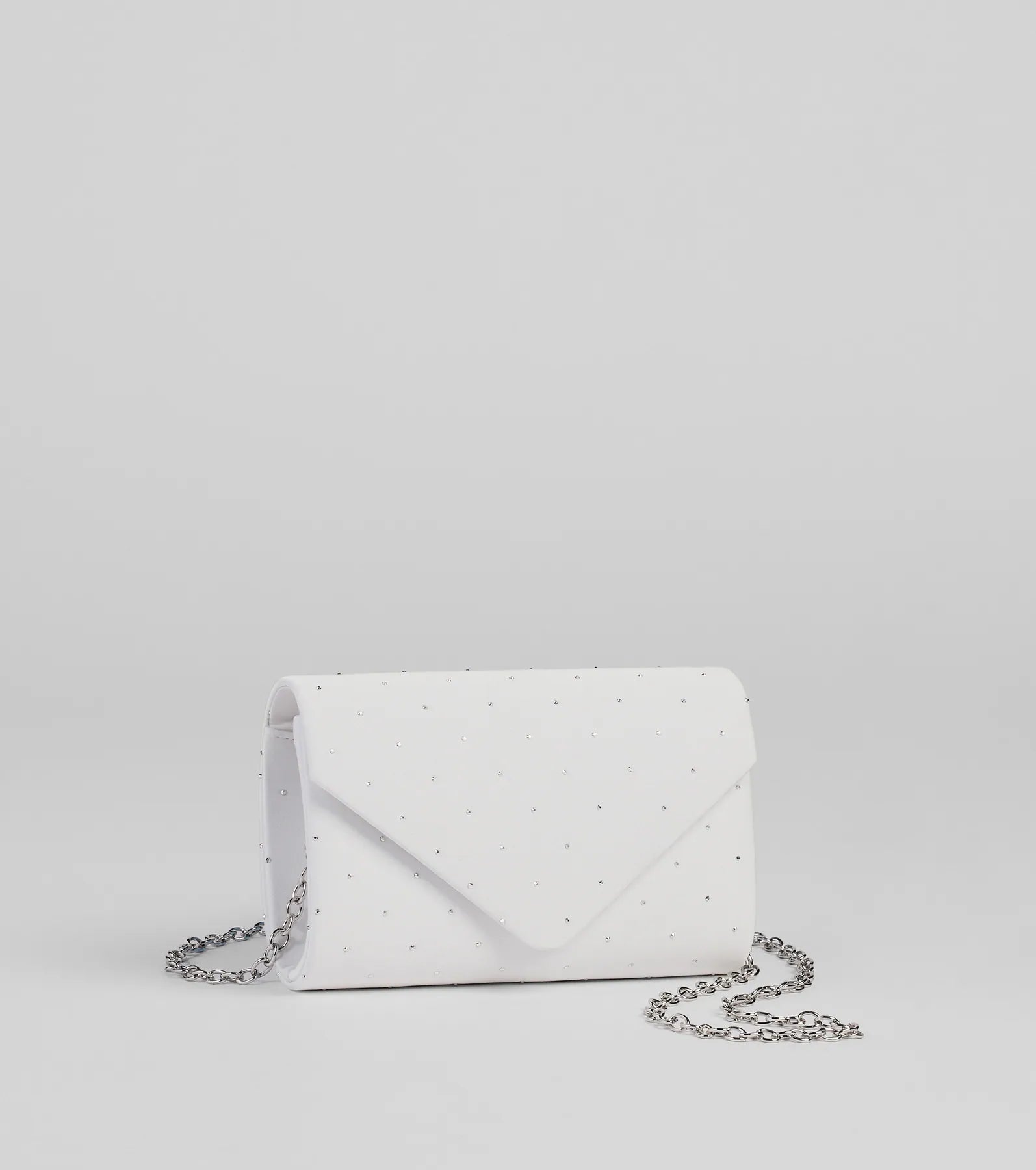 Dazzling Moments Rhinestone Satin Clutch Bag - Image 6