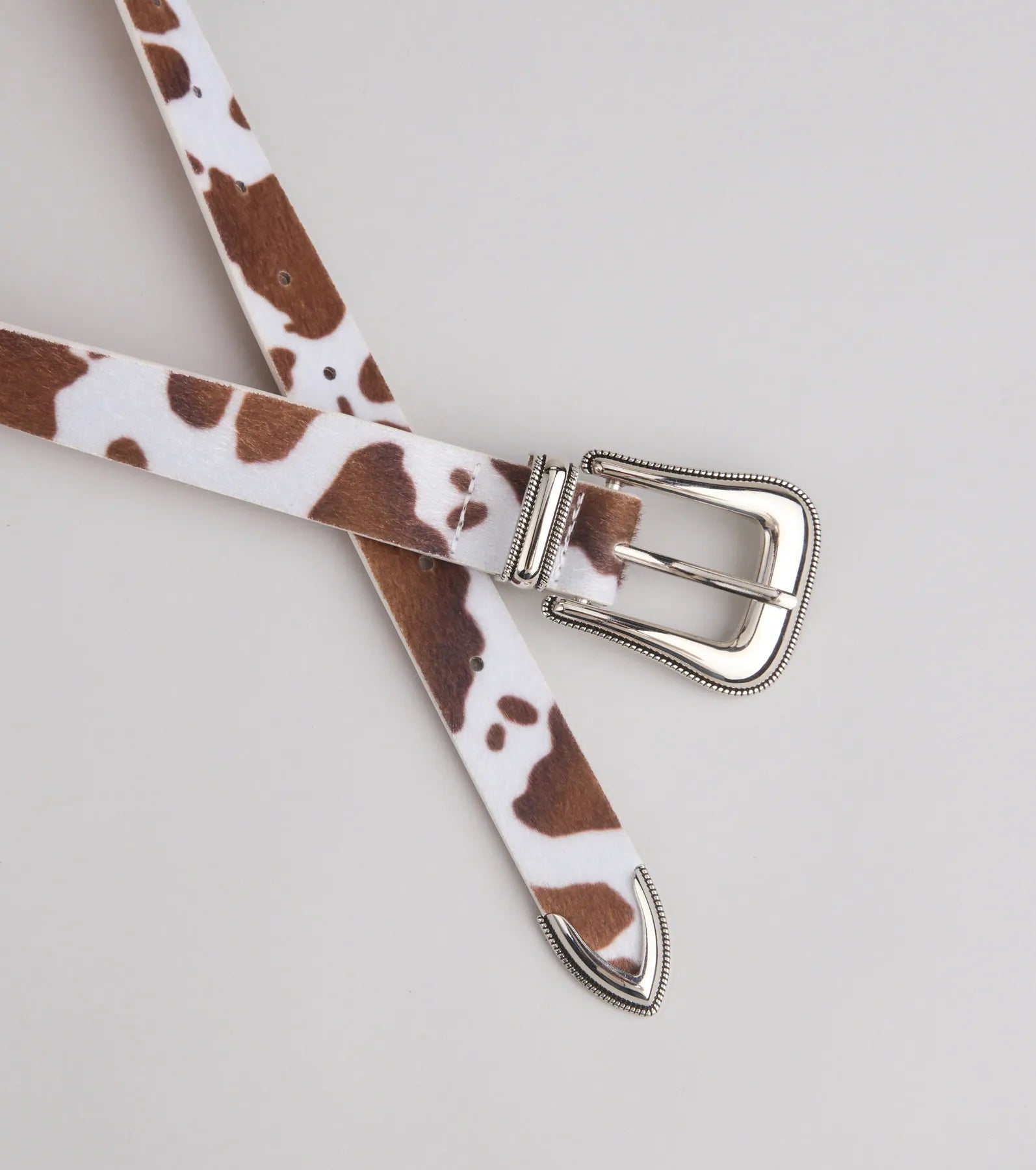 Rodeo Time Cow Print Belt - Image 2