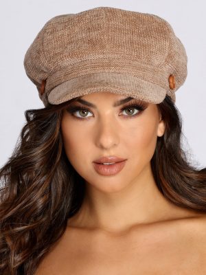 Textured Knit Cabby Hat