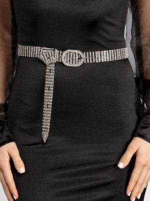Feelin' Good Af Rhinestone Chain Belt