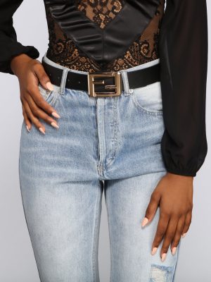 Major Trendsetter Faux Leather Belt