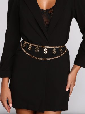 Money Moves Chain Link Belt