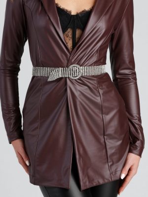 Major Luxe Eight Row Rhinestone Belt