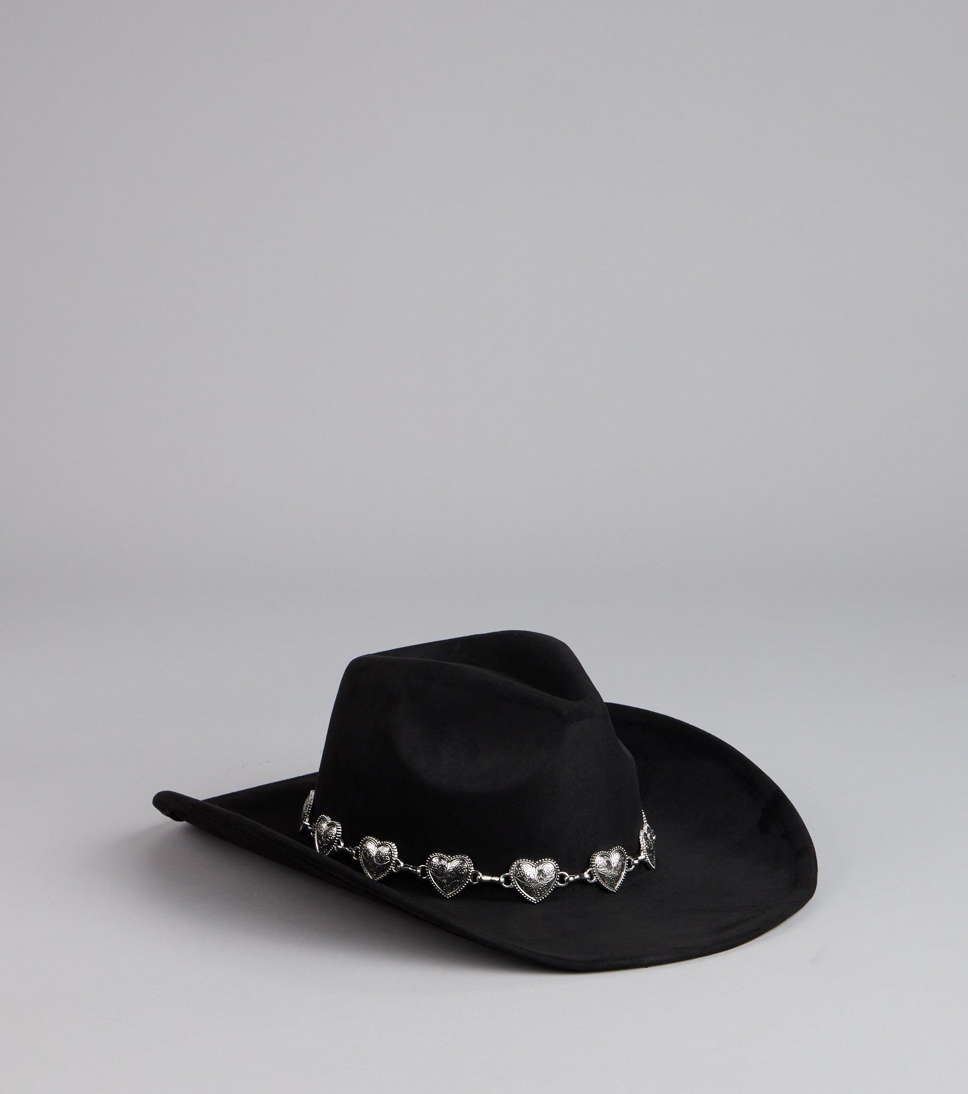 Western Babe Heart Concho Trim Cowboy Hat - Image 5