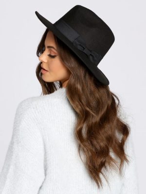Faux Wool Panama Hat