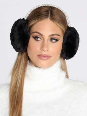 Pearl On Pearl Faux Fur Earmuffs