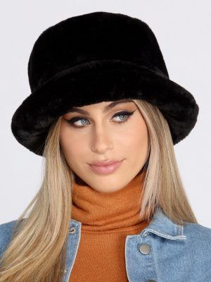 Lets Get Funky Faux Fur Bucket Hat