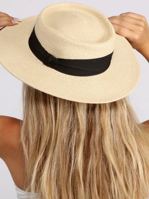 Feel The Breeze Straw Boater Hat
