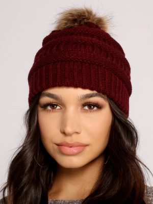 So Basic Knit Pom Beanie