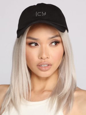 So Icy Rhinestone Baseball Cap