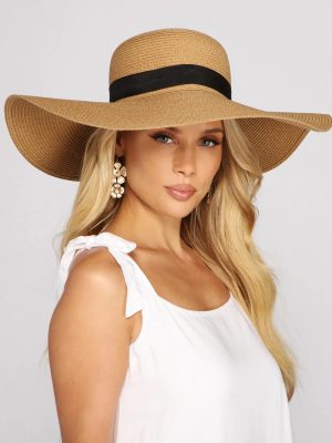 Embraced In Glamour Straw Hat