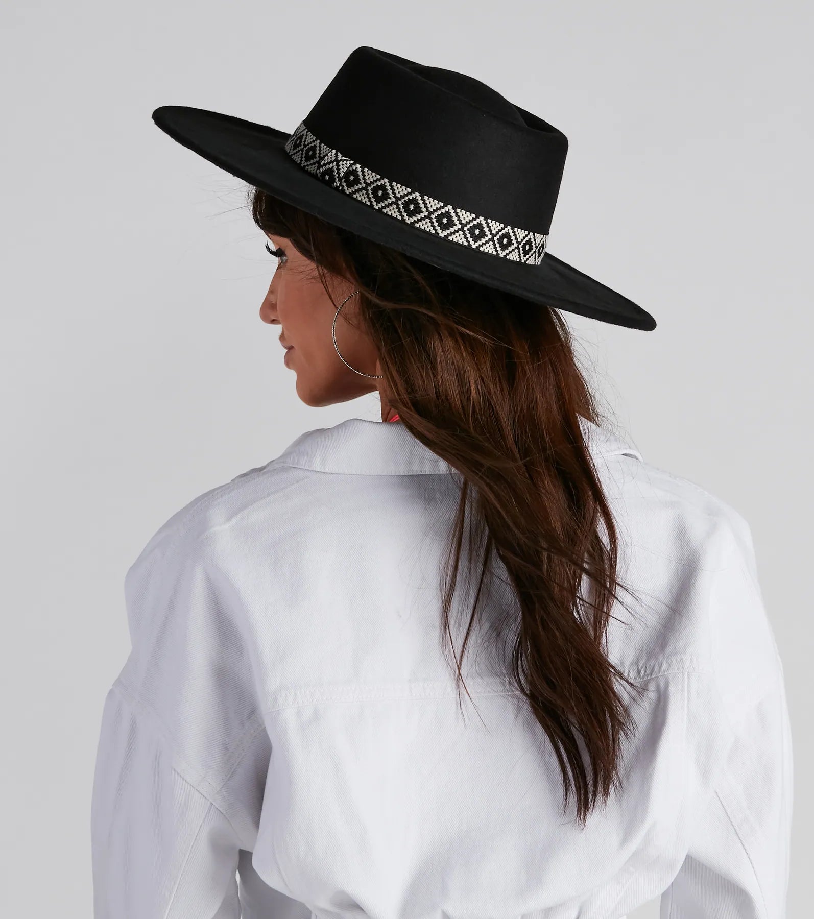 West Side Geo Trim Boater Hat - Image 2