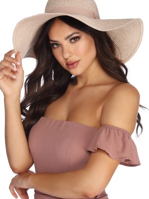 Stylin' Straw Floppy Hat