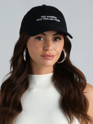 Only Accepting Good Vibes And Tequila Baseball Cap
