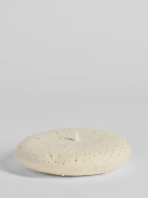 Glitzy Glam Rhinestone And Faux Pearl Beret