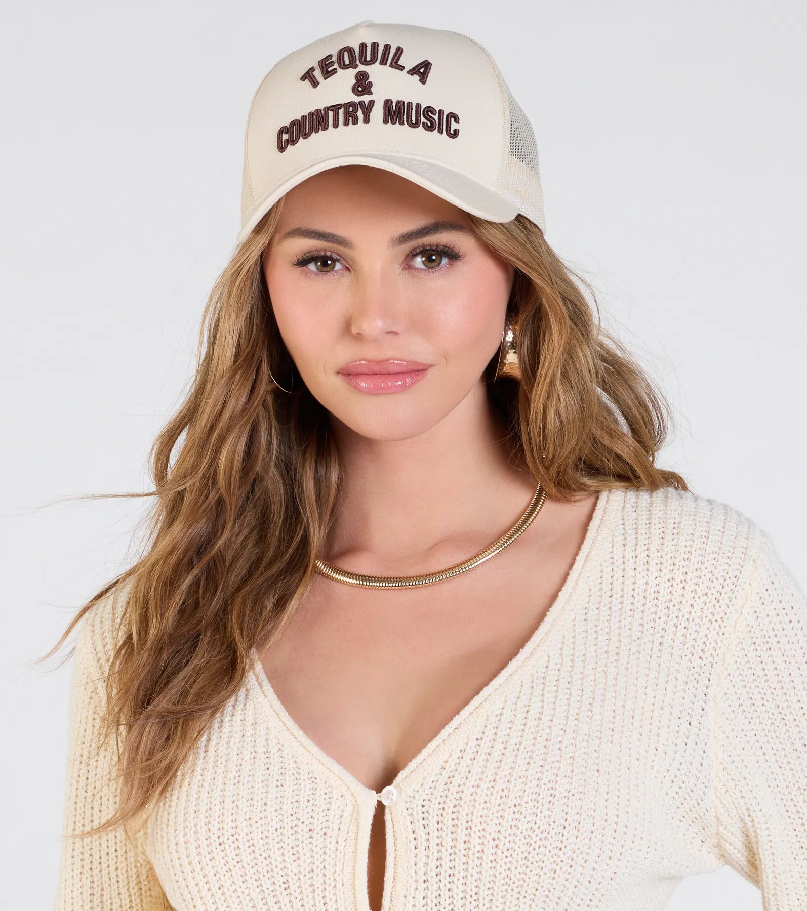 Tequila And Country Music Trucker Snap Back Hat - Image 4