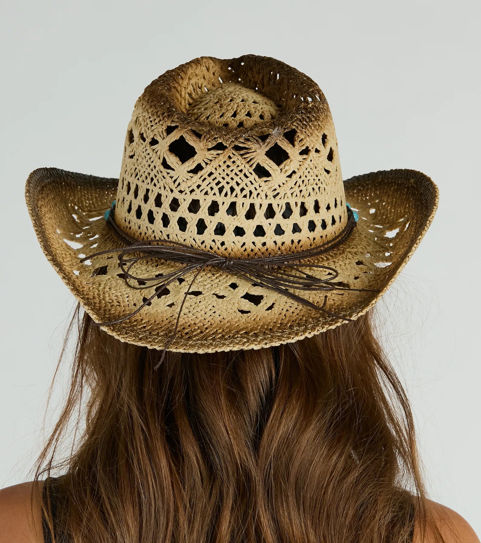 Everyday Cowgirl Colored Stone Straw Western Hat - Image 6