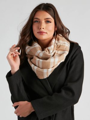 Keep It Neutral Plaid Scarf