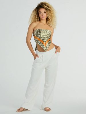 Luxe Flair Woven Loop Satin Scarf