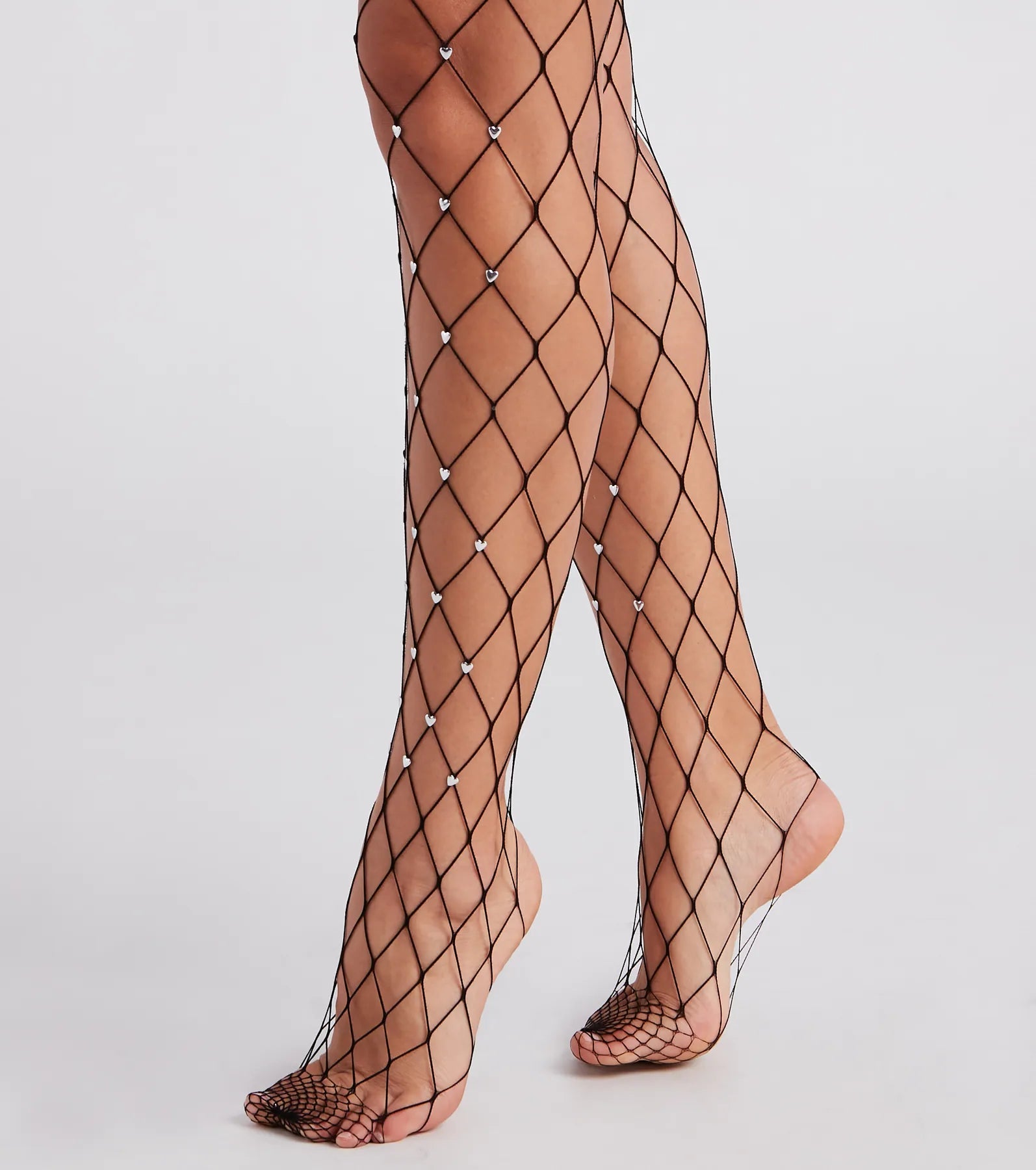 Heart Attraction Fishnet Tights - Image 2