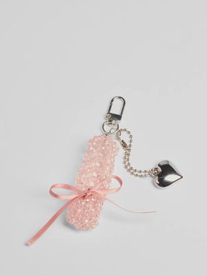 So Sweet Ballet Slipper And Heart Bag Charm