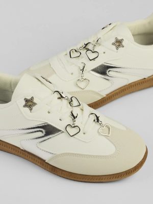 Six-Piece Dainty Heart Shoe Charms