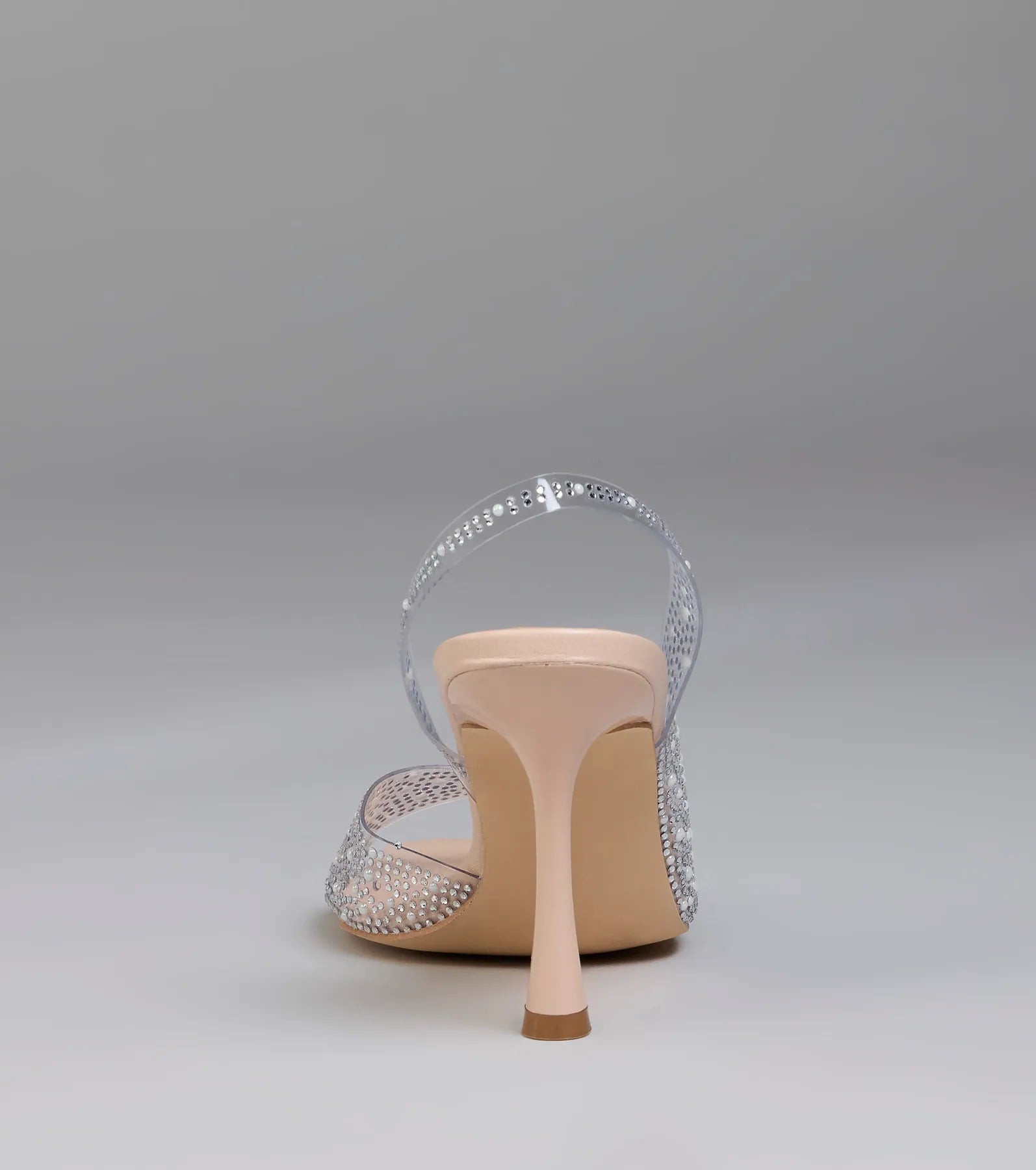 Clear Goals Rhinestone Pearl Slingback Pumps - Image 4