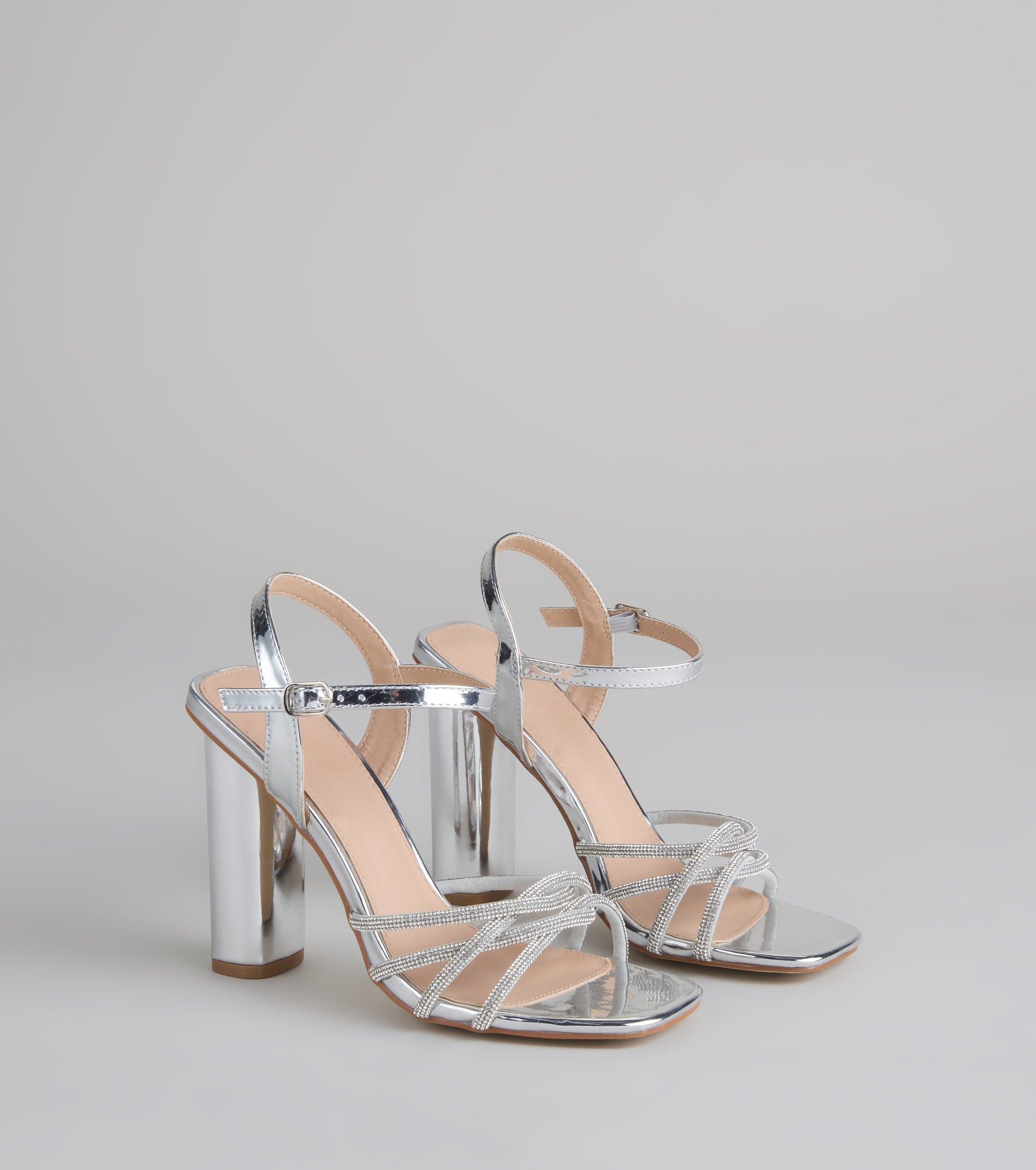 Glow Getter Twisted Rhinestone Heels - Image 9
